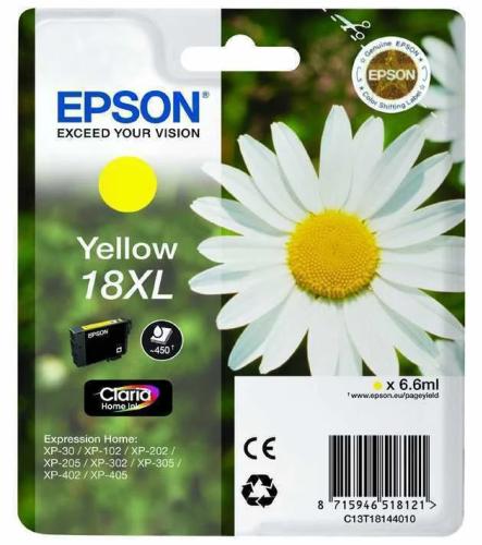 Tinteiro Epson 18 Amarelo Xl - Xp-30/X02/X05/X12/X15/X22/X25