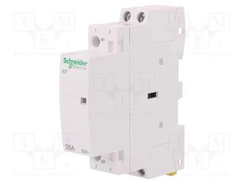Contator: 2-De Polo de Instalação, 25a, 20vac, No X2, Ip20, W: 18mm