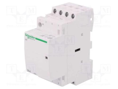 Contator: 4-De Polo de Instalação, 25a, 24vac, No X4, Ip20, W: 36mm