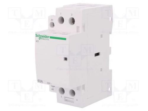 Contator: 2-De Polo de Instalação, 63a, 230÷240vac, No X2, Ip20
