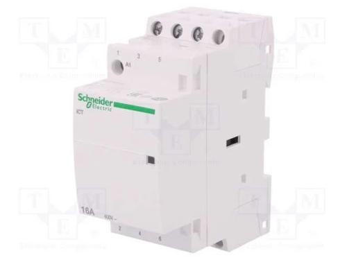 Contator: 3-De Polo de Instalação, 16a, 230÷240vac, No X3, Ip20