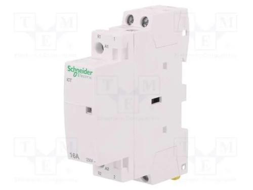 Contator: 2-De Polo de Instalação, 16a, 230÷240vac, Nc + No, Ip20