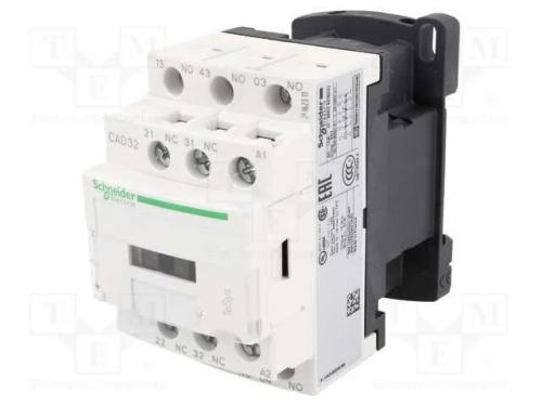 Contator: 5 Polos, Nc X2 + No X3, 24vac, 10a, Cad,Tesys D, W: 45mm