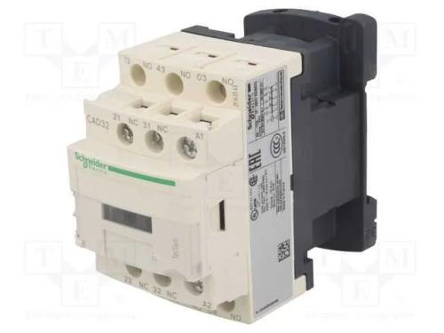 Contator: 5 Polos, Nc X2 + No X3, 230vac, 10a, Cad,Tesys D, W: 45mm