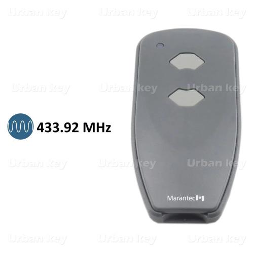 EMISSOR MARANTEC D382 433 MHZ 2 CANAIS