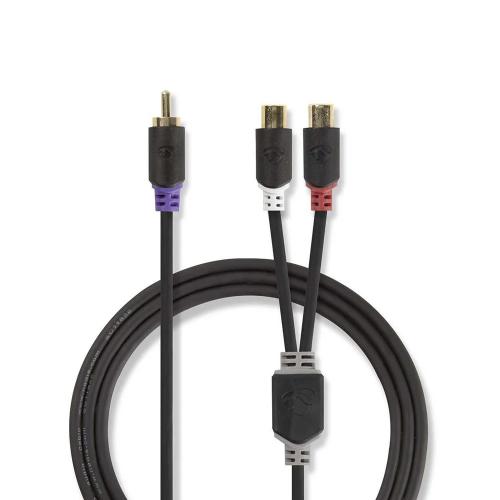 Cable para Subwoofer | Rca Macho - 2x Rca Hembra .