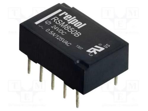 Relé eletrom DPDT 24VDC 05A125VAC 2A IP64