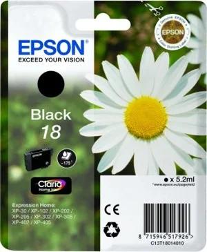 Epson Tinteiro Preto 18 Xp102/Xp205/Xp305/Xp405 C/Alarme