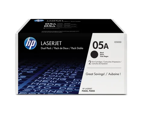 Hp Toner Cart. Ce505ad (05a) F?r Lj P2035/2055 Twinpack