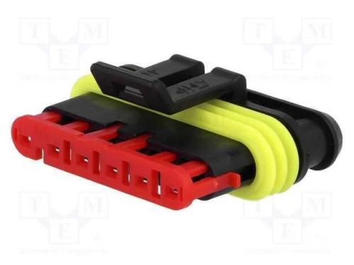 Conector: Fio-Fio, Superseal 1.5, Fêmea, Ficha, Pin: 6, -40÷125c