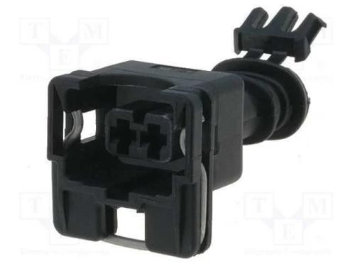 Conector: Automotive, Jpt, Fêmea, Ficha, com Cabo, Pin: 2, Preta