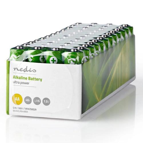 Pilhas Alcalinas Nedis Baaklr648bx 1.5v Lr6 AA (48 Unidades)