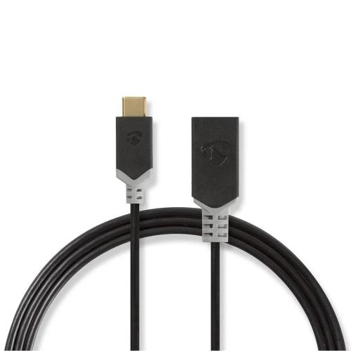 Cable Usb 3.0 | Tipo C Macho - a Hembra | 0,15 M .