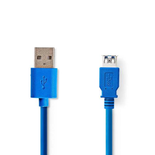 Cable Usb | Usb 3.2 Gen 1 | Usb-A Macho | Usb-A Hembra | 5 Gbps | Niquelado | 3.00 M | Redondo | Pvc