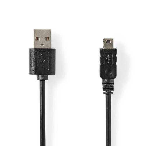 Cable Usb | Usb 2.0 | Usb-A Macho | Usb Mini-B 5 Pin Macho | 5.5 W | 480 Mbps | Niquelado | 2.00 M |