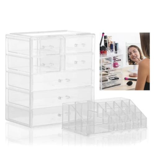 Organizador de Maquilhagem Acrilico Com 7 Gavetas