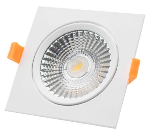 Downlight LED 9w 4000k Quadrado Basculante