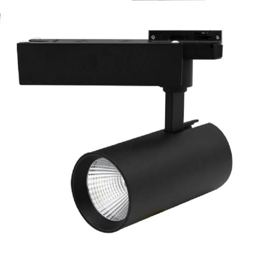 PROJECTOR CALHA LED PRETO 2 CIRCUITOS 30W 4000K