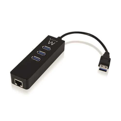 Ewent Hub Usb3.1 Gen 1 3 Port + 1 Port Gigabit La.