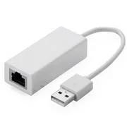 Adaptador Usb 2.0 Rj45 10/100mbps Lan, Blanco, 0..