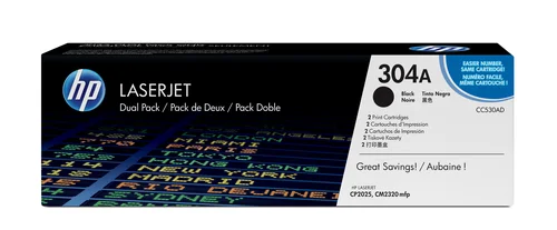 Hp Toner Cart. Cc530ad F?r Clj Cp2025/Cm2320 Mfp Twinpack Black