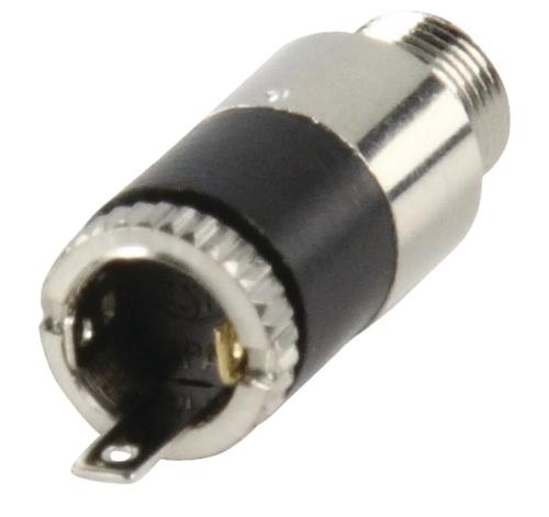 Conector Estéreo 3.5 Mm Hembra Metal Plata