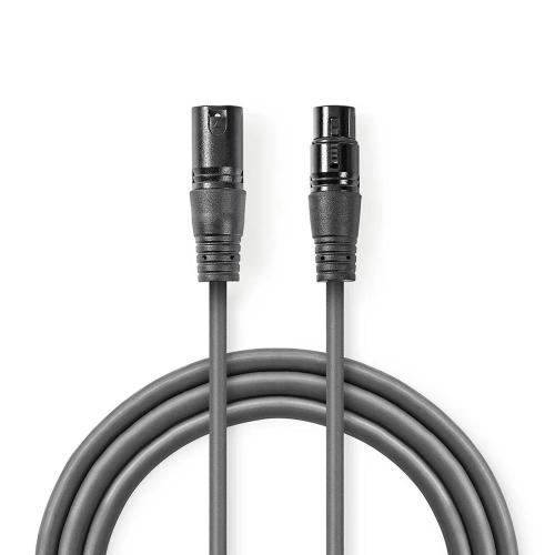 Cabo De Áudio Compensado Xlr - Xlr Macho De 3 Pin