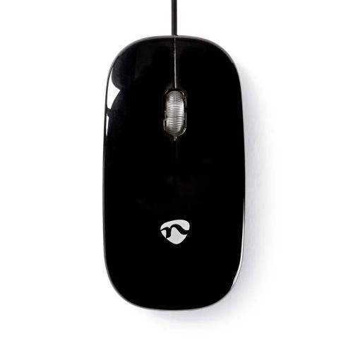 Mouse Com Cabo 1000 Dpi 3 Botões Preto