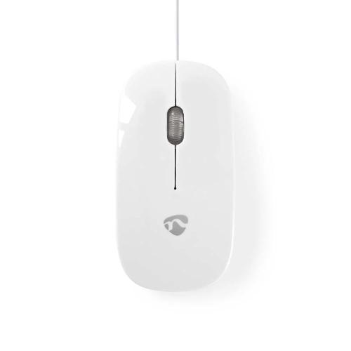 Ratón Con Cable | 1000 Ppp | 3 Botones | Blanco