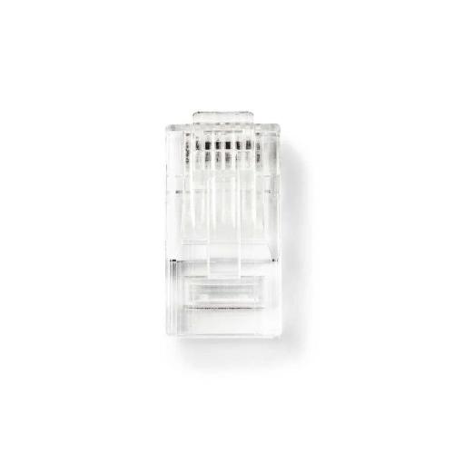 Conector De Rede Rj45 Macho - Para Cabos Sólidos