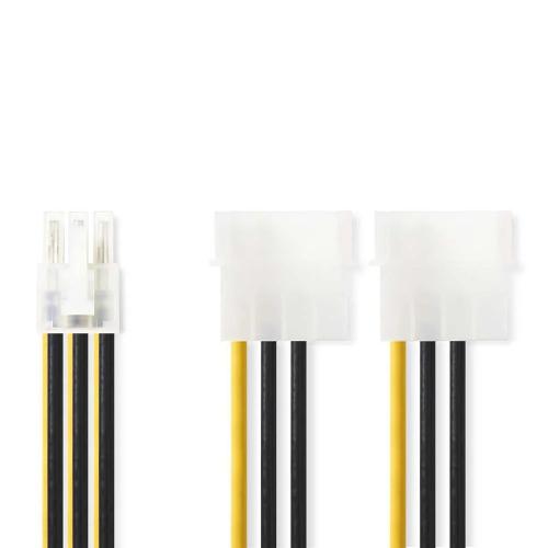 Cabo De Alimentação Int. 2 X Molex Masculino - Pci