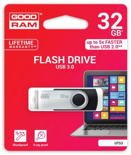 Memoria Usb Goodram 32gb Uts3 Black Usb 3.0