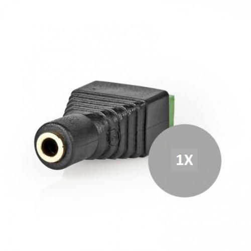 Conector de Segurança CCTV 3 Fios a 3.5mm Femea