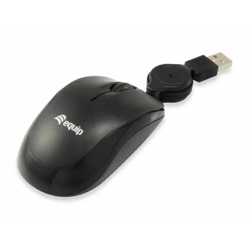 Equip Optische Maus Usb Travel Rechts-Linkshänder Schwarz