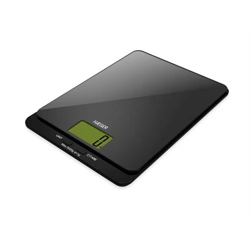 Haeger Balança Cozinha Digital Max 5kg Dark Glass
