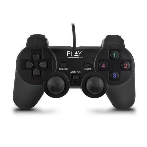 Play Pl3330 Mando Y Volante Gamepad Pc Analógico/Digital Usb 2.0 Negro
