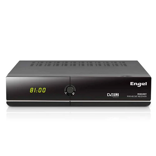 Recetor de Satélite Engel RS8100Y HD PVR Preto