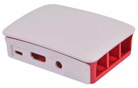 Caixa Oficial Para Raspberry Pi 3 Branco/vermelho