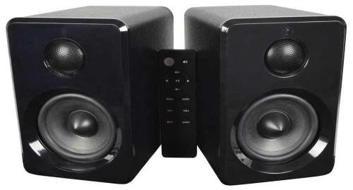 Active Bluetooth Bookshelf Speakers Black