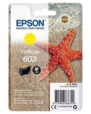 Tinteiro Epson 603 Amarelo + Alarme Rf - Workforce Wf-28xx & Expression Home Xp-210x/310x/410x