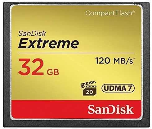 Sandisk Extreme Cf 32gb 120mb/S Udma7 Sdcfxsb-032g-G46