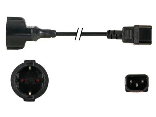 Power Cord L=1.8m Black