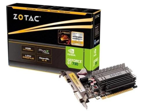 Zotac Zt-71115-20l Graphics Card Nvidia Geforce Gt 730 4 Gb Gddr3