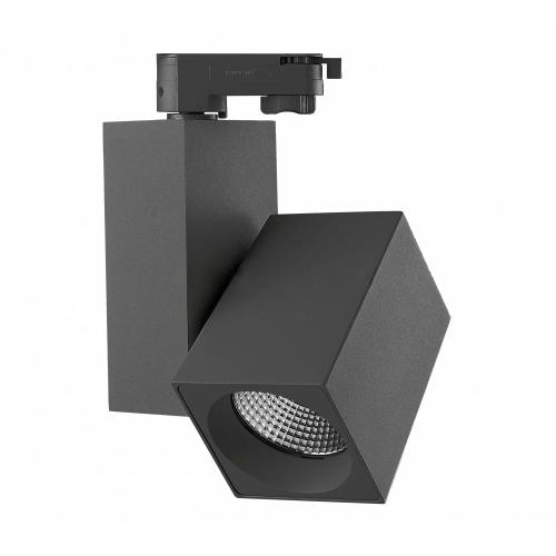 Projetor De Calha Led Preto 3 Circuitos 28w 4000k