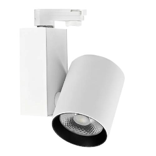 Projetor De Calha Led Branco 3 Circuitos 35w 4000k
