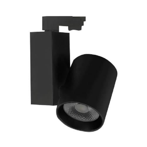 Projetor De Calha Led Preto 3 Circuitos 35w 4000k
