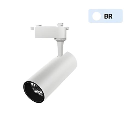 Projetor De Calha Led Branco 2 Circuitos 30w