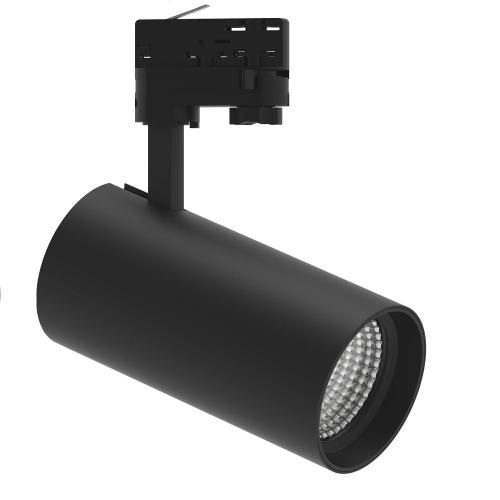 Projetor De Calha Led Preto 3 Circuitos 15w