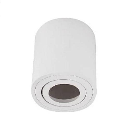 Techo Redondo Sobresaliente Blanco Con Borde Gu10