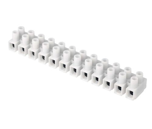 Regua Ligadores 6mm 5a 12 Elementos Branco